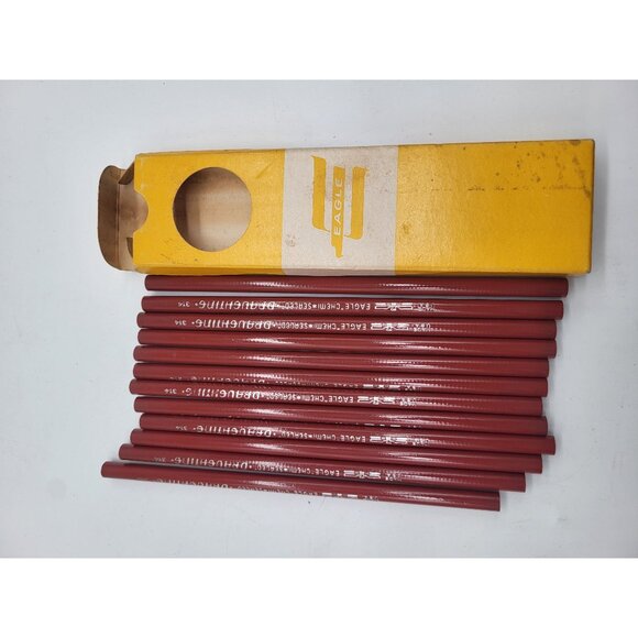 Eagle Other - VTG EAGLE Chemi Sealed Draughting Pencils 314 USA Set of 12 Untipped Unsharpened